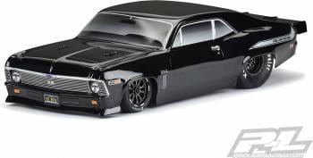 PRO353118 Pro-Line 1969 Chevrolet Nova Tough-Color (Black) Drag Car Body