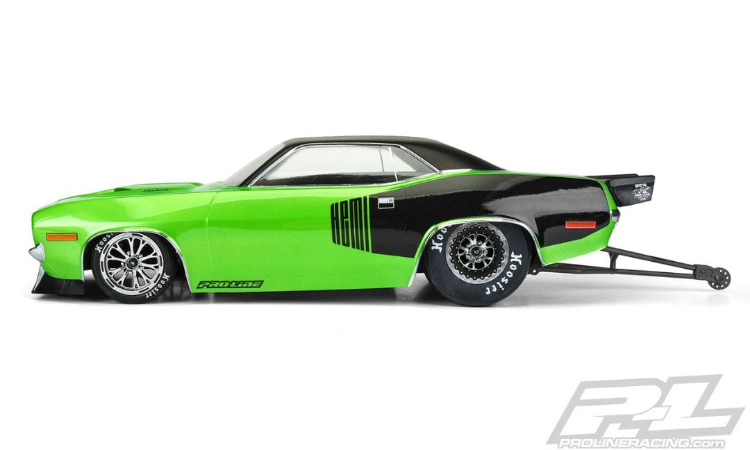 PRO355000 Pro-Line 1972 Plymouth Barracuda Clear Body Slash 2wd Drag