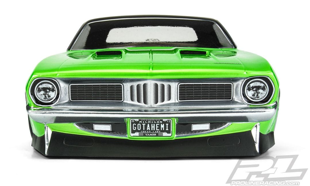 PRO355000 Pro-Line 1972 Plymouth Barracuda Clear Body Slash 2wd Drag