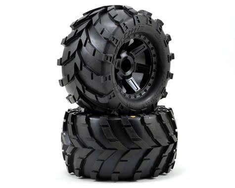 PRO1192-12 Masher 2.8 All Terrain Tires Mntd Black Whls