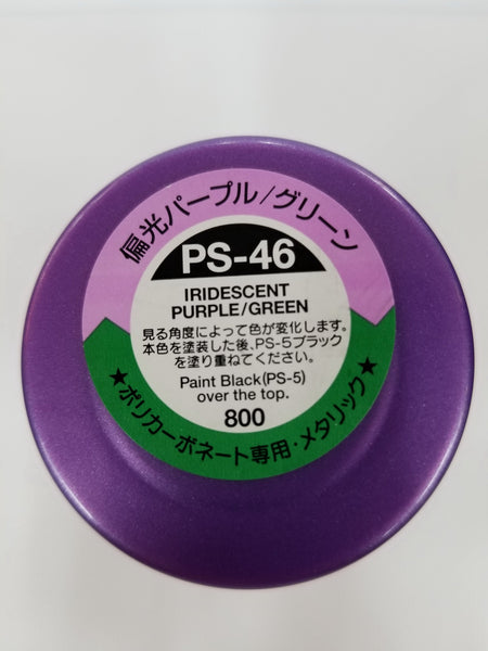 Tamiya Color for Polycarbonate PS-46 Iridescent Purple/Green, Spray 100 ml  New - C&S Sports and Hobby