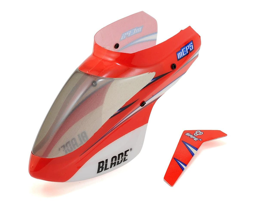BLH5103  Complete Red Canopy w/Vertical Fin: mCP S