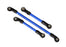 TRA8146X Traxxas Steering link, 5x117mm (1)/ draglink, 5x60mm (1)/ panhard link, 5x63mm (blue powder coated steel) (assembled with hollow balls) (for use with #8140X TRX-4 Long Arm Lift Kit)