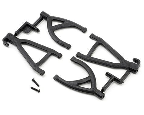 RPM80602 R UP/LOW A-ARMS, BLK: 1/16 ERV (Q62)