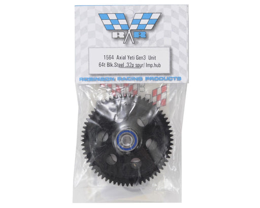 RRP1564 Gen 3 Slipper Unit 64t Blk Steel Spur; Axial Yeti