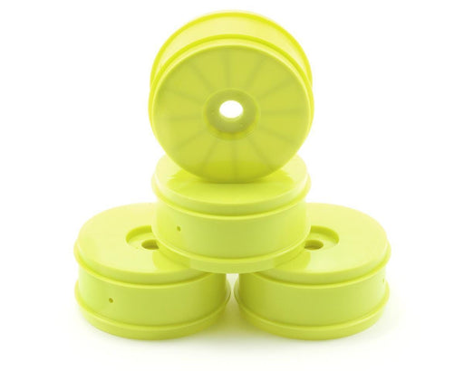 PRO2702-02 1/8 Velocity V2 Buggy Wheel, Fr & R, Yellow (4)