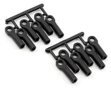 RPM80512 Long Rod Ends (12), Black: TRA 1/10,Rally