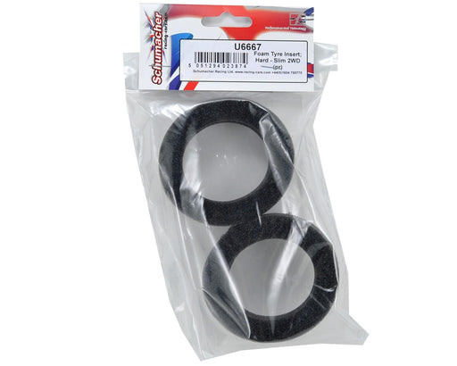 SCHU6667 FOAM TYRE INSERT: HARD- SLIM 2WD