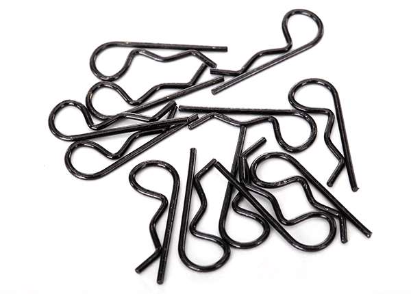 TRA1834A Body clips, black (12)