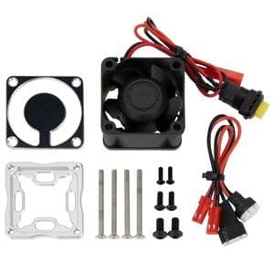 PHB5165SILVER 4028 ESC Cooling Fan, Silver, for Hobbywing MAX6, MAX8, Arrma 6S Firma