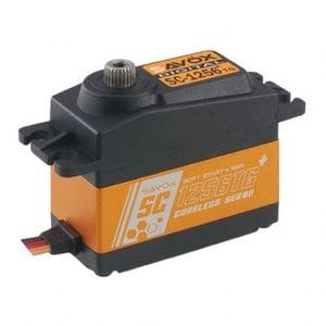 SAVSC1256TGP Standard Size Coreless Digital Servo with Soft Start, 0.15sec / 277oz @ 6V