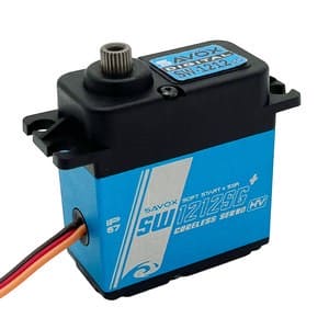 SAVSW1212SGP Waterproof, High Torque, High Voltage Coreless Digital Servo, 0.14 sec / 638oz @ 7.4V