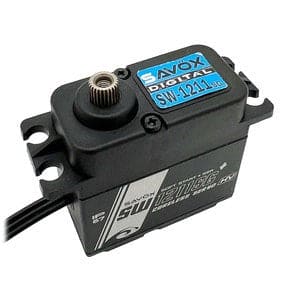 SAVSW1211SGP-BE Waterproof High Voltage Digital Servo 0.08sec / 416.6oz @ 8.4V - Black Edition