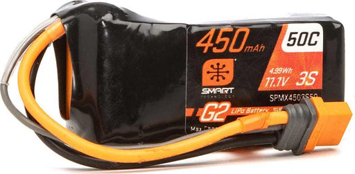 SPMX4503S50  450mAh 3S 11.1V Smart G2 LiPo Battery 50C; IC2