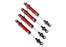 TRA8160R Traxxas Shocks, GTS, aluminum (red-anodized) (assembled without springs) (4) (for use with #8140R TRX-4 Long Arm Lift Kit)