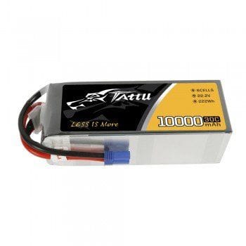 TA-30C-10000-6S1P-EC5 Tattu 22.2V 30C 6S 10000mAh Lipo Battery Pack EC5 176x66x58mm