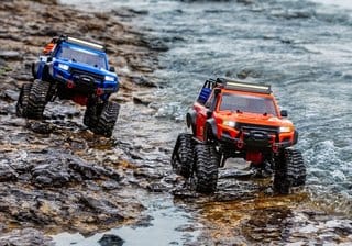 TRA82034-4 BLUE TRX-4 with Deep-Terrain Traxx 1/10 4X4 Truck - Blue. Ready-to-Race with TQ 2.4GHz Radio System, XL-5 HV ESC YOU will need this part # TRA2992 to run this truck
