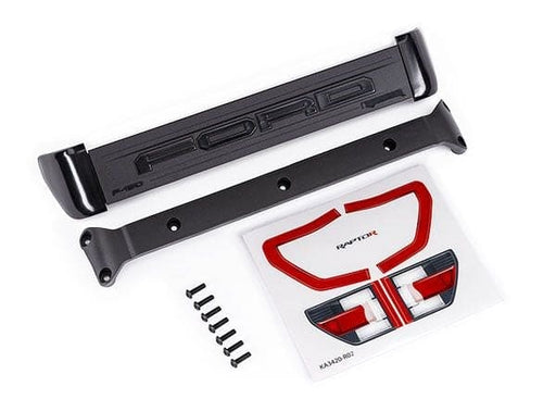 TRA10121 raxxas Tailgate Trim/ Trim Mount/ 3x10mm BCS (7)/ Decals