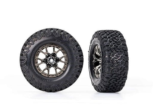 TRA10186-BLKCR Traxxas BFGoodrich All-Terrain T/A KO2 Premounts (2) (2WD Front)