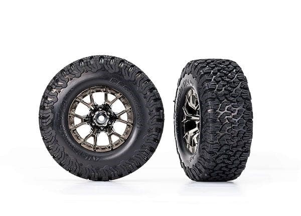 TRA10186-BLKCR Traxxas BFGoodrich All-Terrain T/A KO2 Premounts (2) (2WD Front)