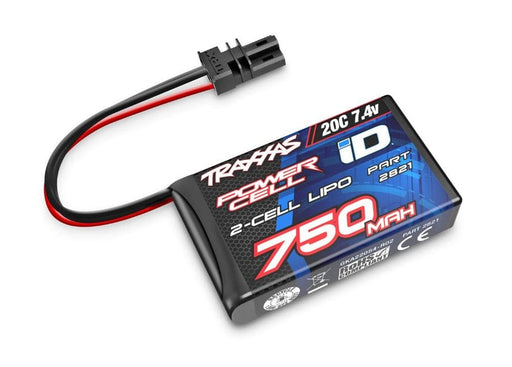 TRA2821 Traxxas 750mAh 2S 7.4V 20C LiPo ID Softcase Battery