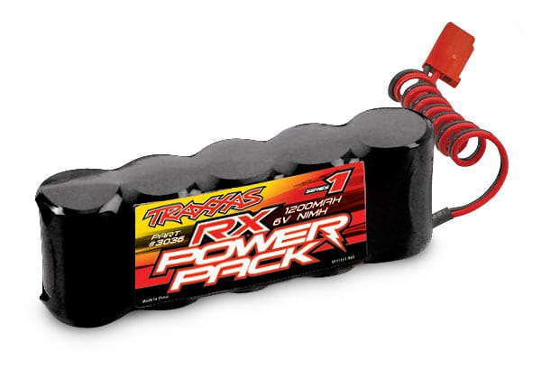 TRA3036 Traxxas 1200mAh 6.0V NiMH Flat RX 18x7x7mm