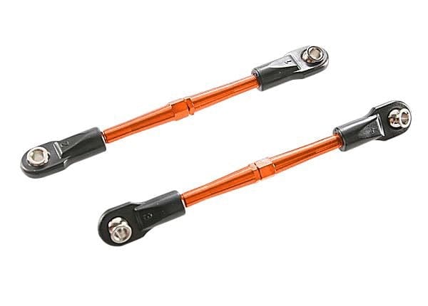 TRA3139T Traxxas 59mm Aluminum Turnbuckle Toe Link (Orange) (2)