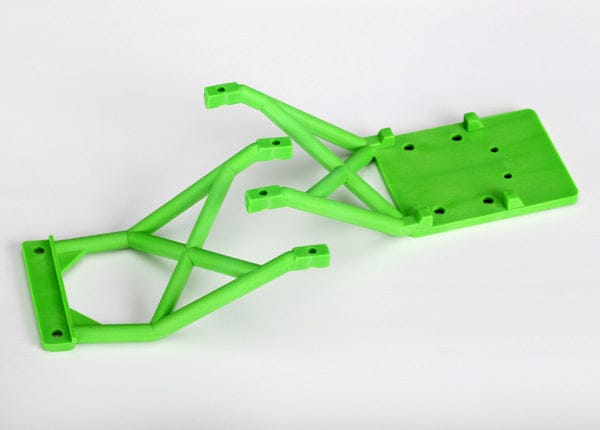 TRA3623A Traxxas Front & Rear Skid Plate Set (Green) (Grave Digger)