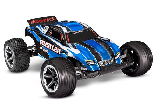 TRA37054-8BLUE Traxxas Rustler 1/10 Stadium Truck RTR - Blue **SOLD SEPARATELY AND REQUIRED ORDER PART # TRA2992**