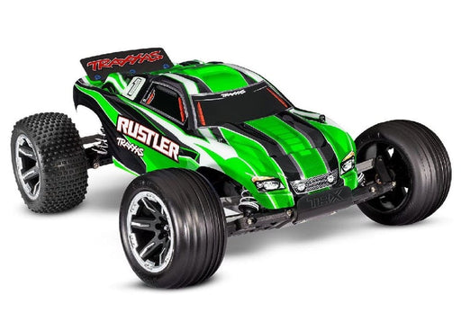 TRA37054-8GREEN Traxxas Rustler 1/10 Stadium Truck RTR - Green **SOLD SEPARATELY AND REQUIRED ORDER PART # TRA2992**
