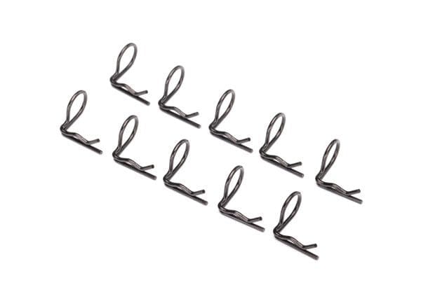 TRA3935A Traxxas Body Clips (Angled, 90°) (black) (10)