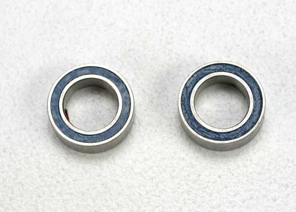TRA5114  Ball bearings, blue rubber sealed (5x8x2.5mm) (2)