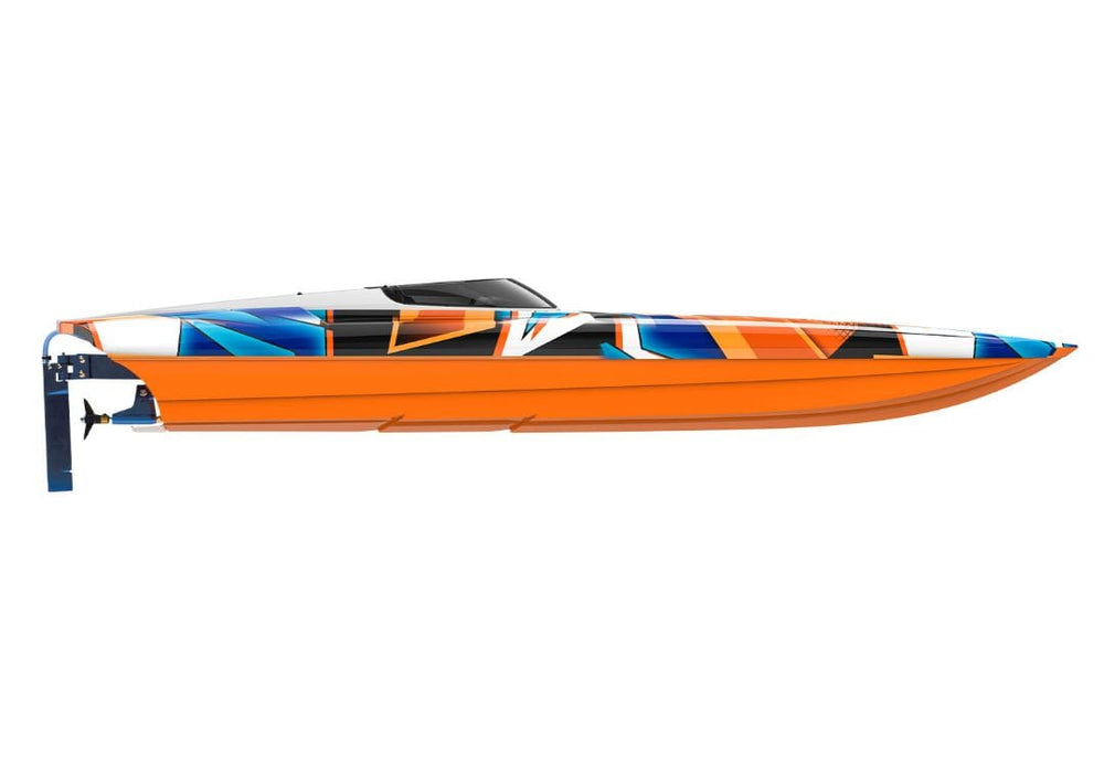 TRA57046-4 Traxxas DCB M41 Widebody 40" Catamaran Race Boat OrangeR YOU will need this part #TRA2990   to run this Boat