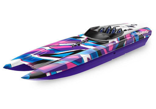 TRA57046-4 Traxxas DCB M41 Widebody 40" Catamaran Race Boat Purple YOU will need this part #TRA2990   to run this Boat