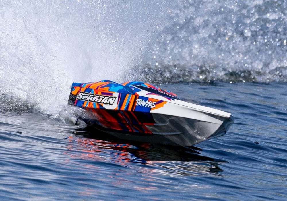 TRA57076-4 Traxxas Spartan Brushless 36" Race Boat, OrangeR YOU will need this part #TRA2990 to run this Boat
