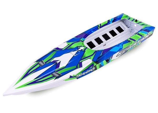 TRA5737G Traxxas Hull, Spartan, Green Graphics (Fully Assembled)