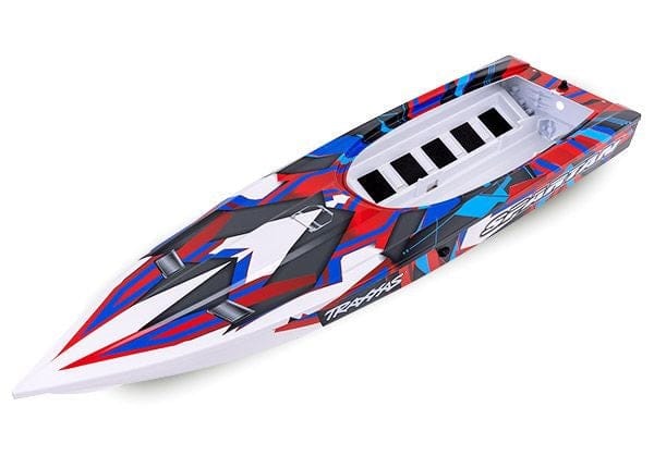 TRA5737R Traxxas Hull, Spartan, Red Graphics (Fully Assembled)