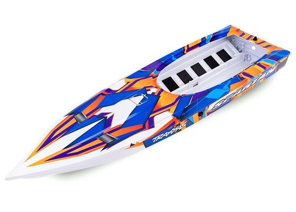 TRA5737T Traxxas Hull, Spartan, Orange Graphics (Fully Assembled)