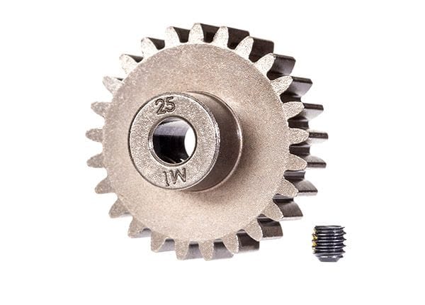 TRA6492X Traxxas Gear, 25-T Pinion (1.0 Metric Pitch) (Fits 5mm Shaft)