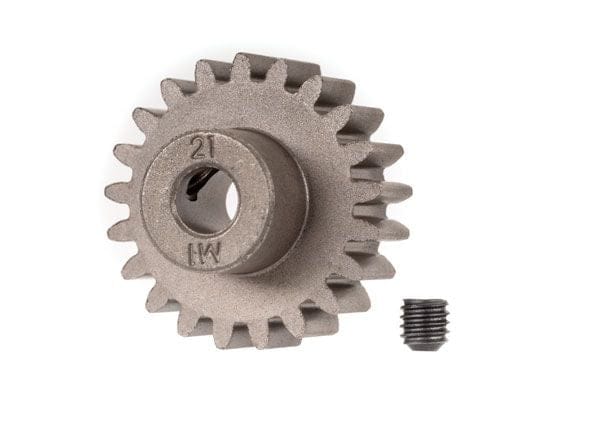 TRA6493X Traxxas Gear, 21-T Pinion (1.0 Metric Pitch) (Fits 5mm Shaft)