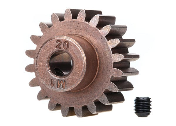 tra6494x Traxxas Mod 1 Steel Pinion Gear 5mm Shaft (20) (compatible with steel spur gears)