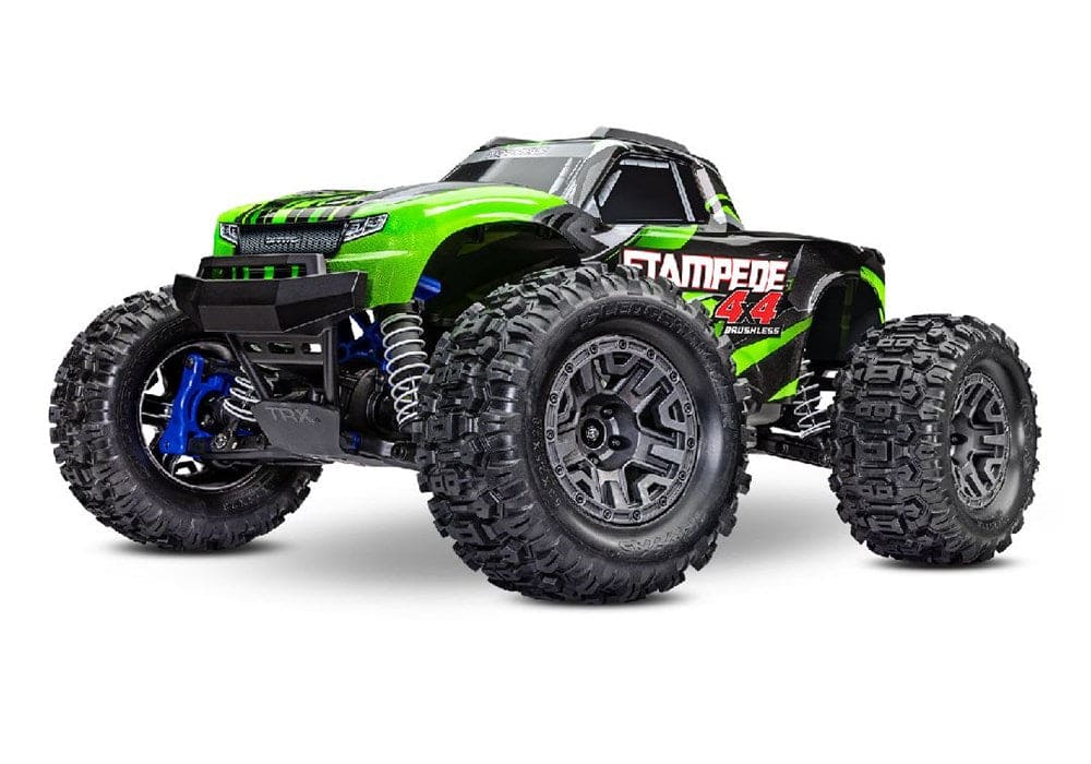 TRA67154-4GREEN Traxxas Stampede 1/10 4X4 Brushless Monster Truck RTR - Green**Free battery charger with the purchase of this truck. Please add TRA2827X and TRA2920 to your order  to get it free.** if you order from this promotion it is final sale