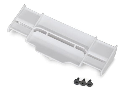 tra6721A Traxxas Wing, Rustler 4X4 (white)/ 3x8mm FCS (3)