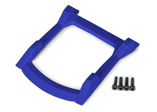 tra6728x Traxxas Skid plate, roof (body) (blue)/ 3x12 CS (4)