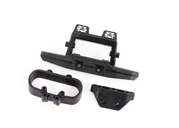 TRA6737X Traxxas Bumper, Rear/ Bumper Mount Rustler 4x4