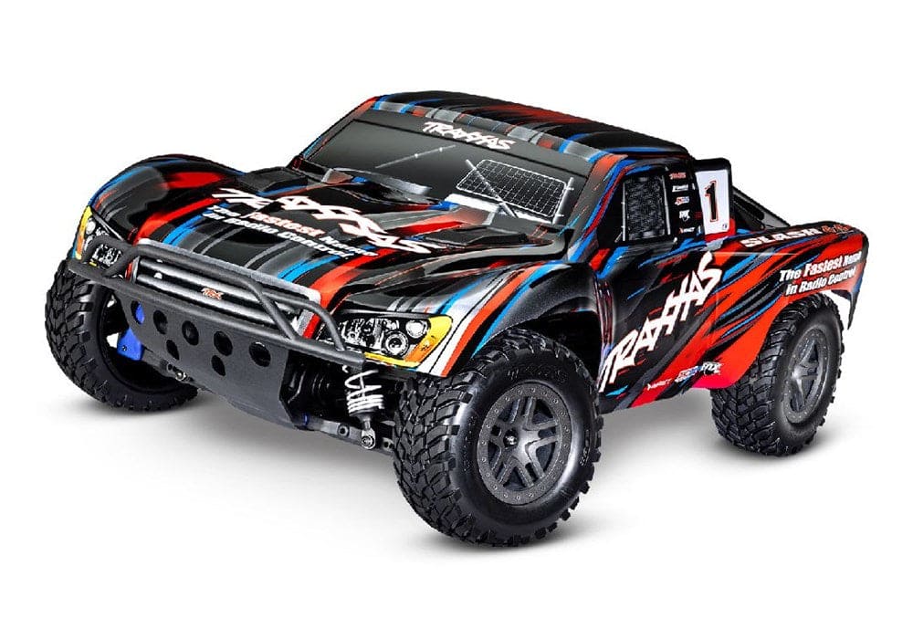 TRA68154-4RED Traxxas Slash 1/10 4X4 Brushless Short Course Truck RTR - Red **Free battery charger with the purchase of this truck. Please add TRA2827X and TRA2920 to your order  to get it free.** if you order from this promotion it is final sale