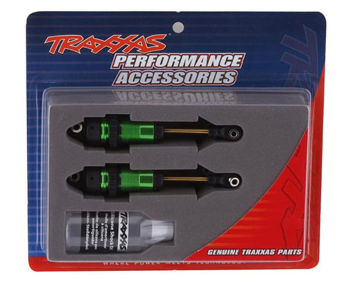 TRA7461G Traxxas Shocks, GTR long green-anodized, PTFE-coated bodies