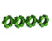 TRA7756G Wheel hubs, hex, aluminum (green-anodized) (4)