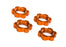 TRA7758T   Wheel Nuts, Splined, 17mm, Serrated (orange-anodized) (4)