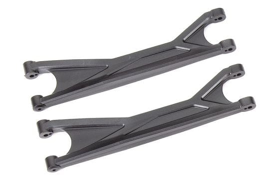 TRA7892 Suspension arms, upper, black (left or right, front or rear) (2) (for use with #7895 X-Maxx® WideMaxx® suspension kit)